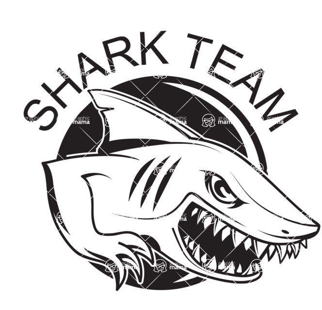 Vector Mascot Collection - Sport Shark Mascot Style Logo